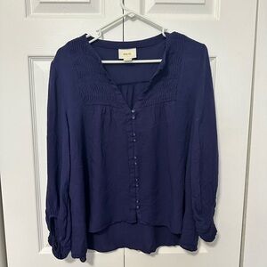 Maeve Navy Blue Women's Top